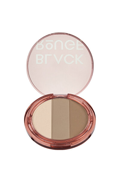 Black Rouge Sıcak - Nötr Alt Tonlu Mat 3'lü Toz Kontür Paleti & Aydınlatıcı S...