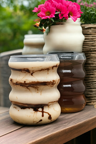 ERKUGO 2 Adet Borosilikat  Sunum Bardağı, Kahve Bardağı, Isı Dayanıklı Bardak...