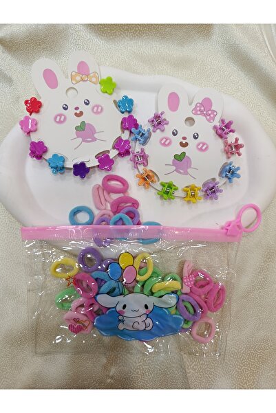 ELAS HOME Set de 50 de cauciucuri de dimensiuni mici, cu 10 catarame mici