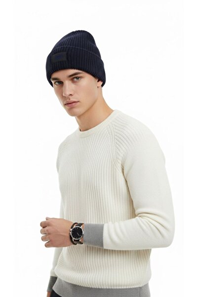 Clothbe Unisex Fitilli Katlamalı Kışlık Kalın Triko Bere – Basic Stil, Sıcak ...