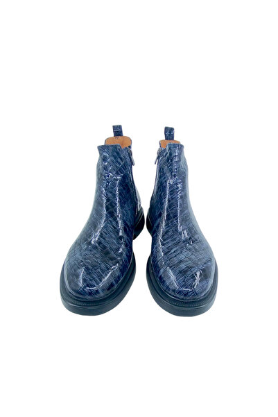 Oneka Shoes 20241240 حذاء KCH13 تشيلسي كاجوال للرجال باللون الأزرق الداكن