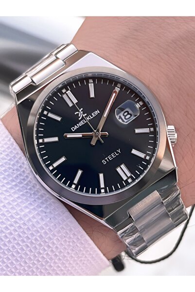 Daniel Klein Çelik Kordon Takvimli Kadran  3 Atm Suya Dayanıklı Erkek Kol Saa...
