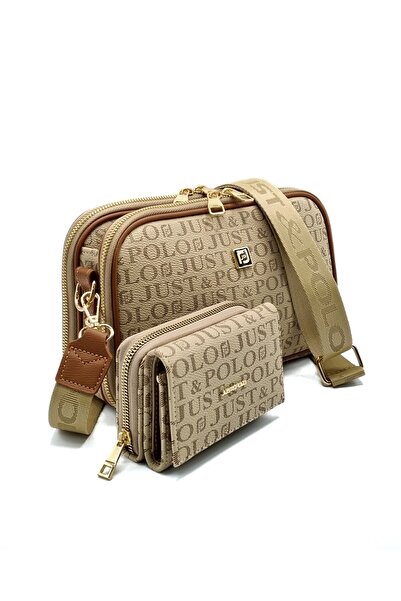 Just Polo ORİJİNAL Justpolo Kadın  Çanta Cüzdan Takımı