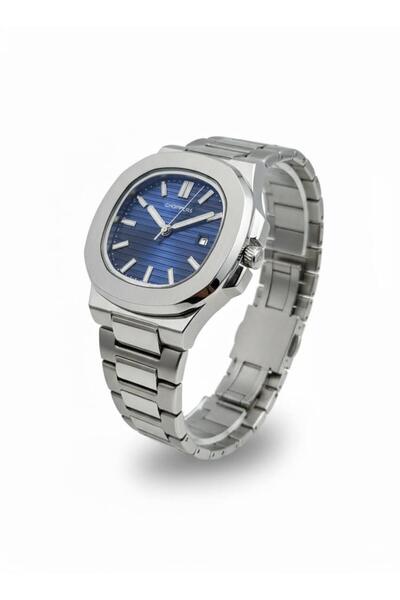 Store Patek Model Lacivert Çelik Eşref Tek Saati