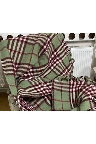 Bilgiçler Tekstil Двомісний шотландський вовняний плед