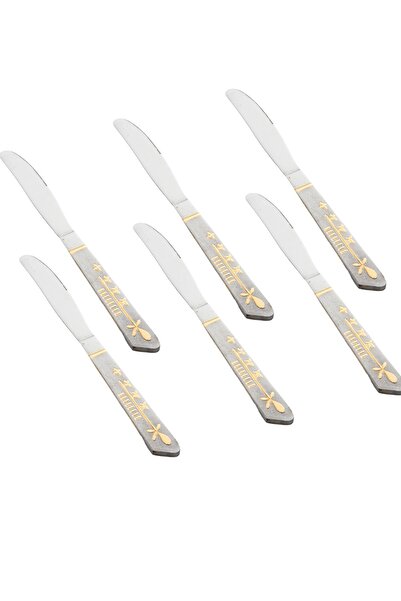 HIC Stainless Steel Cutlery Set Silver With Gold 30 Pieces