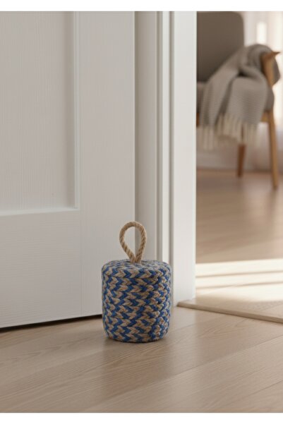 Pınar Gündoğdu Collection Kapı Stoperi beton kapı durdurucu hasır jüt ip kaplama kapı stoperi el yapımı