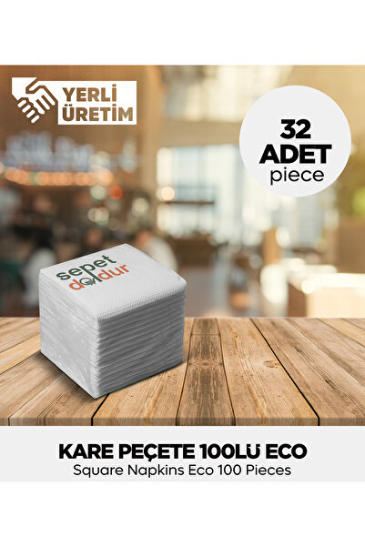 Sepet Doldur Kare Peçete 100Lü Eco - 32 Adet
