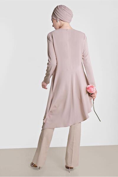 Alvina 4250 Model Asymmetrical Cut Tunic