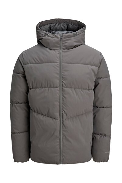 Jack & Jones Ανδρικό παλτό Jjworld Puffer Grey 12259850