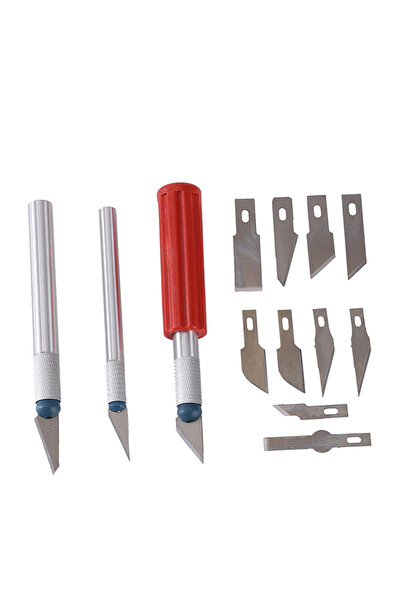 Lawazim Hobby Knife Set 13 Piece - Precision Craft Knife Set with Blades for Model Making