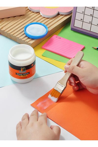 Lawazim Snail White Wood Glue Bottle 250g - Quick Dry Adhesive for Carpentry DIY and Craft Repair