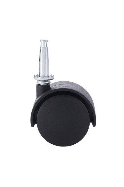 Lawazim Furniture Caster 4 Piece 40mm - Black Nylon Swivel Wheels for Chairs and Cabinets