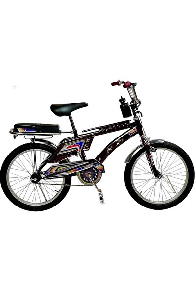 United دراجة بتصميم اندونيسي للأطفال مقاس 24 بوصة بمقعد خلفي لون عنابي مميز ع...