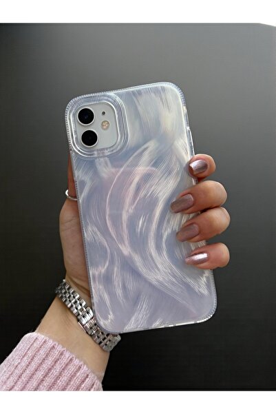 KVK PRİVACY iPhone 11 Uyumlu Tüylü Hologramlı Kılıf Darbeye Karşı Dayanıklı K...