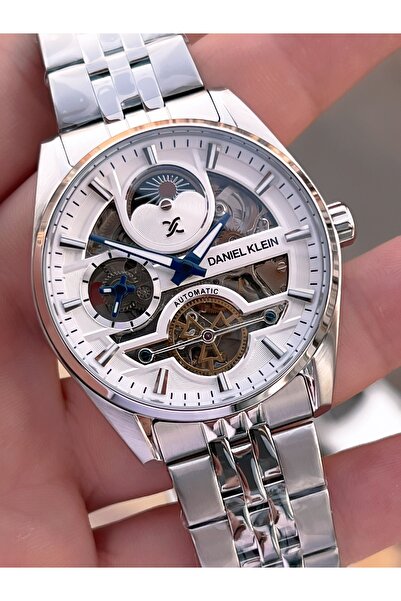 Daniel Klein Automatic & Wind up Moon and Sun Dial Dual Time Special Men's Wrist Watch Edk.14043.1