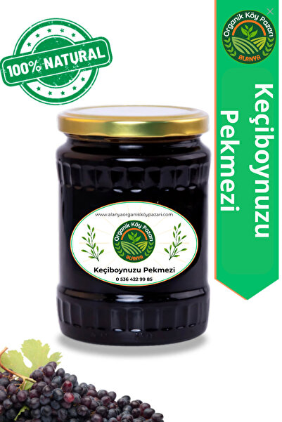 alanya organik köy pazarı %100 Doğal Keçiboynuzu Pekmezi 800 gr – Katkısız, Y...