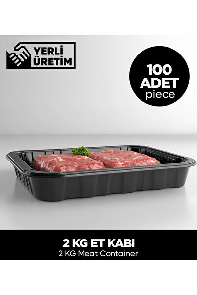 Sepet Doldur 2 kg Meat Container 100 Pieces
