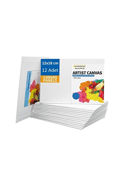 Tahtakale Hobi Pres Tuval 12x18 cm 12 Adet