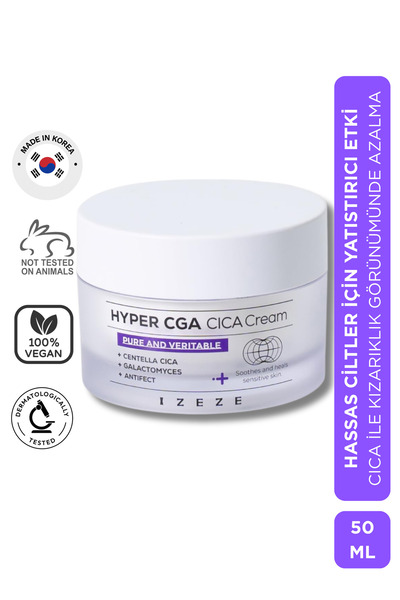 IZEZE Hyper CGA Cica Cream, 50ml | Hassas Ciltler Için Yatıştırıcı & Onarıcı ...