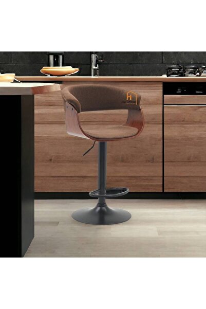 Al Saada Home Bar Chair - 95 x 50 x 50 cm - Brown