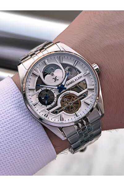 Daniel Klein Automatic & Wind up Moon and Sun Dial Dual Time Special Men's Wrist Watch Edk.14043.1