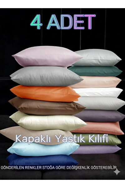 embays collection (4 Adet ) 50x70 cm Renkli Kapaklı Outlet , Yastık Kılıfı, K...