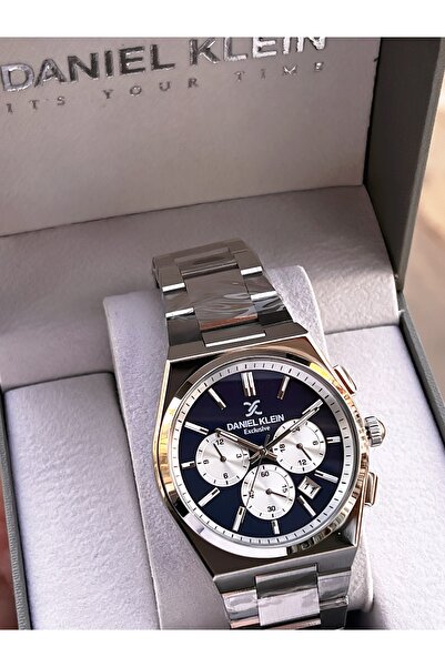Daniel Klein Steel Cord Chronometer Dial Design 3 Atm Water Resistant Men Wri...