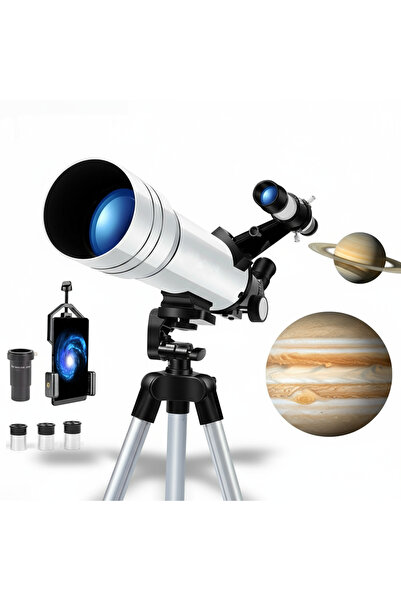 MDS 70400 HD Astronomik Teleskop - Gökyüzü ve Doğa Gözlemi İçin, 70mm Objekti...