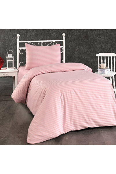 Alena Home Style طقم غطاء لحاف فردي مخطط من سلسلة الفنادق القطنية (مع ملاءة م...