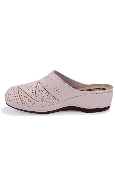 DAGOSTER Dza37-1803 Beige Daily Orthopedic Closed Toe Women's Slippers