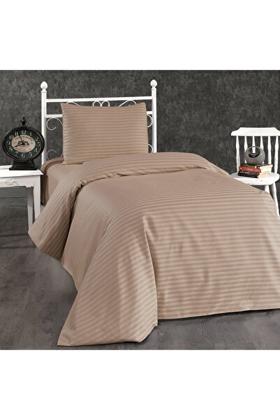 Alena Home Style طقم غطاء لحاف فردي مخطط من سلسلة الفنادق القطنية (بدون ملاءات)