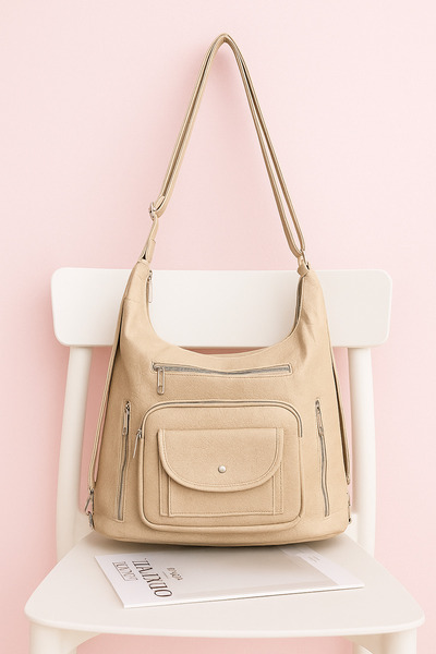 H&D COLLECTİON NOU MODEL CU CAPAC PIELE MOALE DE CALITATE, GEANTĂ DE SPATE ȘI...