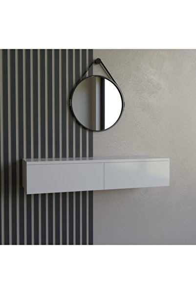 Barida Sanat %100 MDF Konsol İki Çekmeceli | Dresuar | Duvara Monte MDF Ahşap...