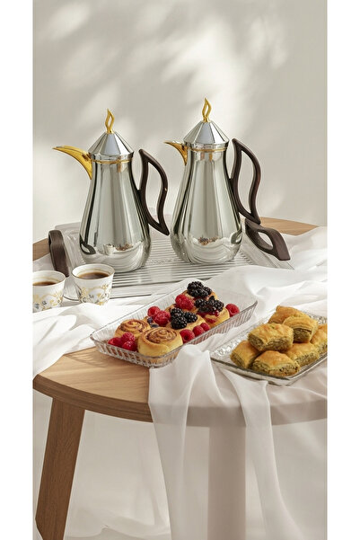 Generic Coffee and tea thermos set with an elegant and practical serving tray.