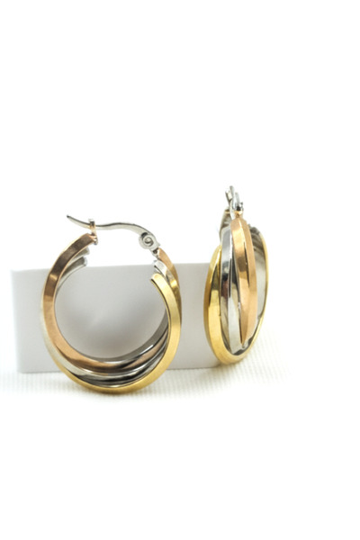 özzybijuteri Women's Gold & Silver Color 3-Piece Hoop Earrings – Non-Tarnish ...