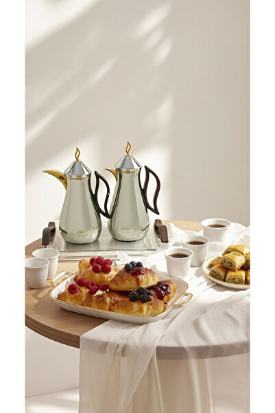 Generic Coffee and tea thermos set with an elegant and practical serving tray.