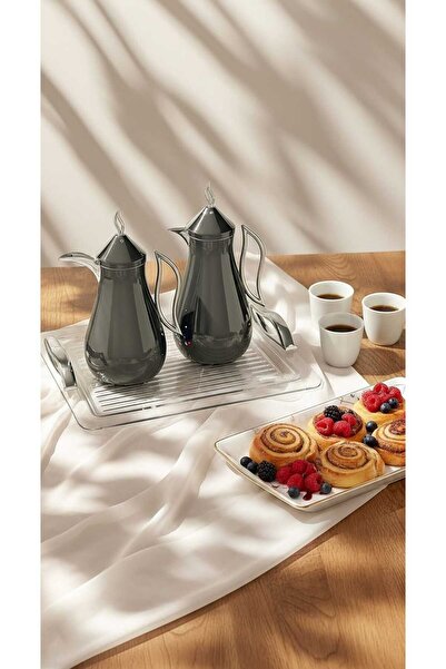 Generic Coffee and tea thermos set with an elegant and practical serving tray.