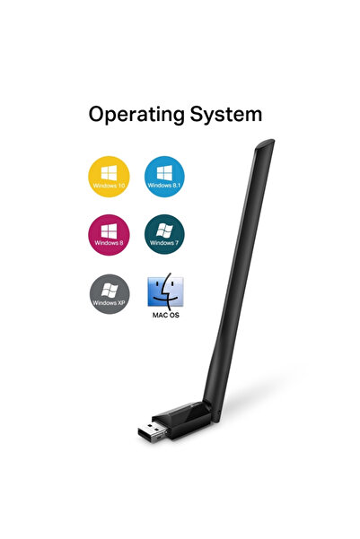 TP-LINK k-66 Archer T2u-plus AC600 Yüksek Kazançlı Wireless Dual Bant USB Adaptör