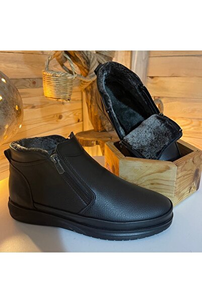 BY FALCON 2010 Siyah Içi Kürklü Yarım Erkek Bot