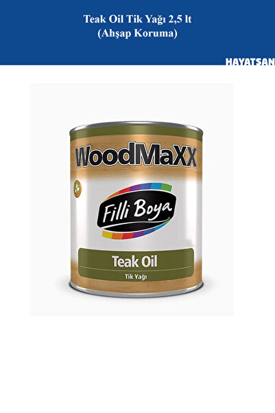 Filli Boya Teak Oil Tik Yağı 2,5 lt