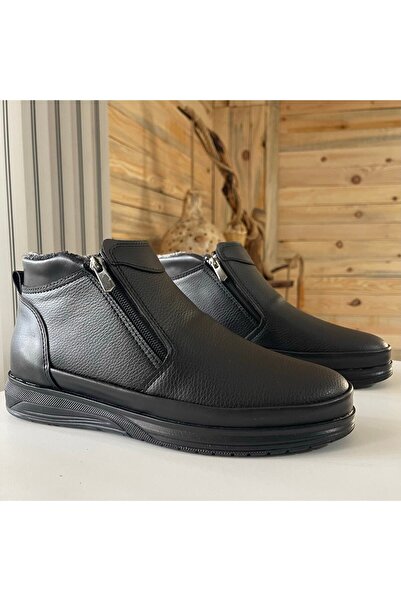 BY FALCON 2010 Siyah Içi Kürklü Yarım Erkek Bot