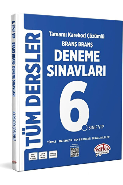 Genel Markalar 6. Sınıf Tüm Dersler Branş Branş Tamamı Çözümlü Deneme Sınavla...