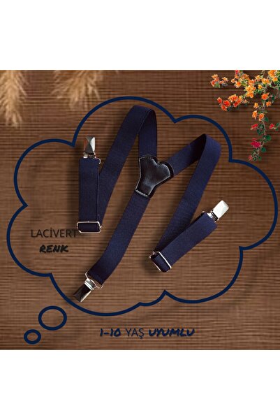 Algitsin O L A Askılı Çocuk Kemer Lacivert-1-10 Yaş.