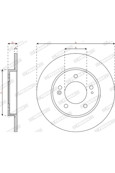 FERODO Disc Frana Kia Ceed Sportswagon (cd) 2018-2025 Benzina