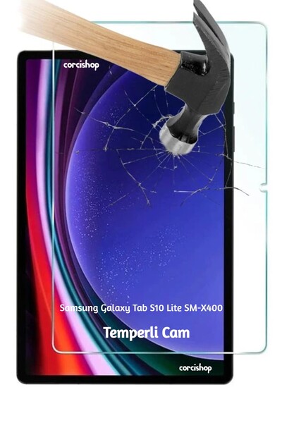 corcishop واقي شاشة من الزجاج المقوى لجهاز سامسونج جالاكسي تاب إس 10 لايت إس ...