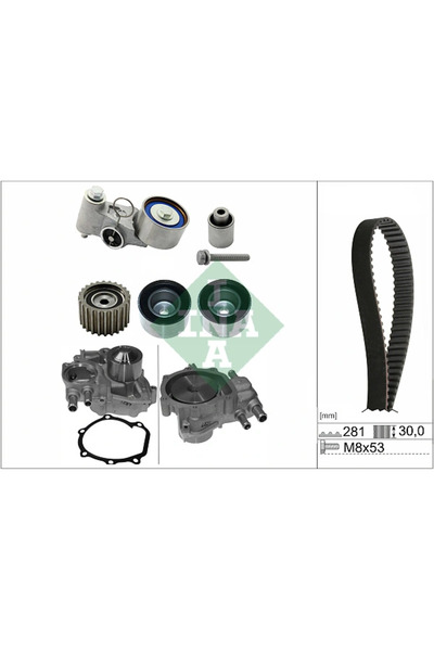 FAG Set Pompa Apa + Curea Dintata Subaru Forester/Impreza