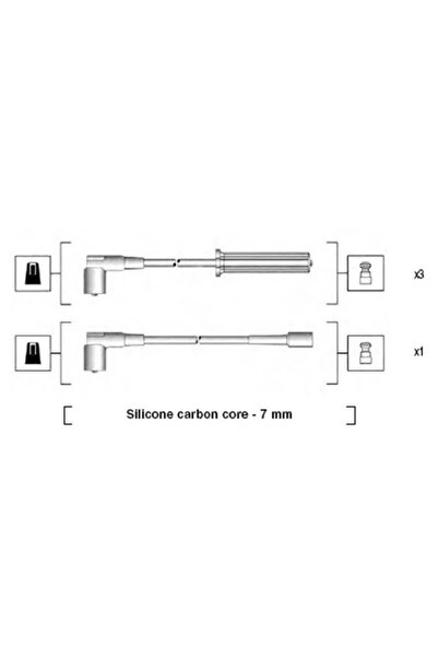 MAGNETI MARELLI Set Cablaj Aprinder Chevrolet Aveo / Kalos/Cruze/Rezzo Microb...