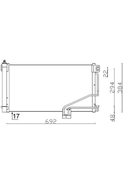 MAHLE Condensator Climatizare Mercedes-Benz C-Class/Clk