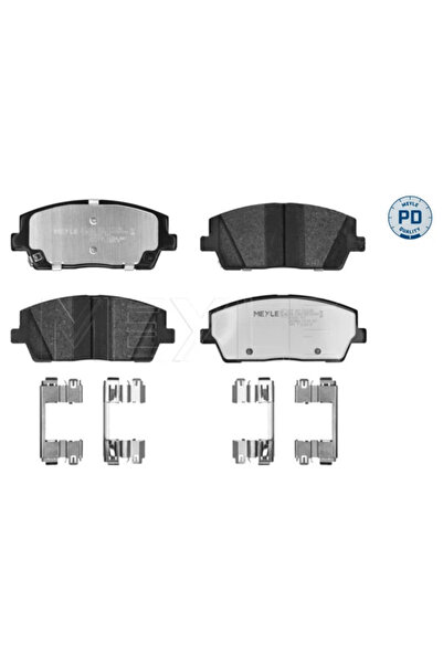 MEYLE Комплект спирачни накладки за преден мост, дискови спирачки за Hyundai ...